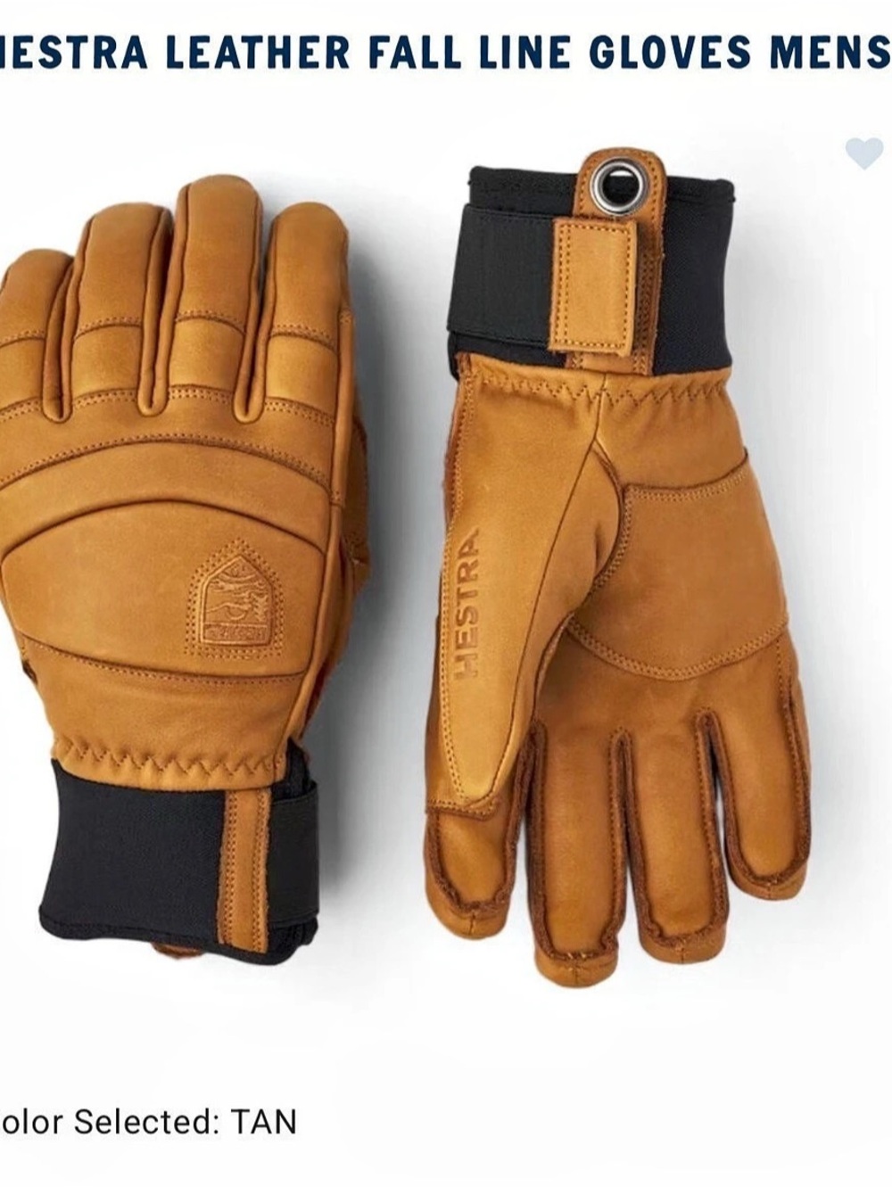 Hestra Fall Line Leather Gloves in Brown NWT